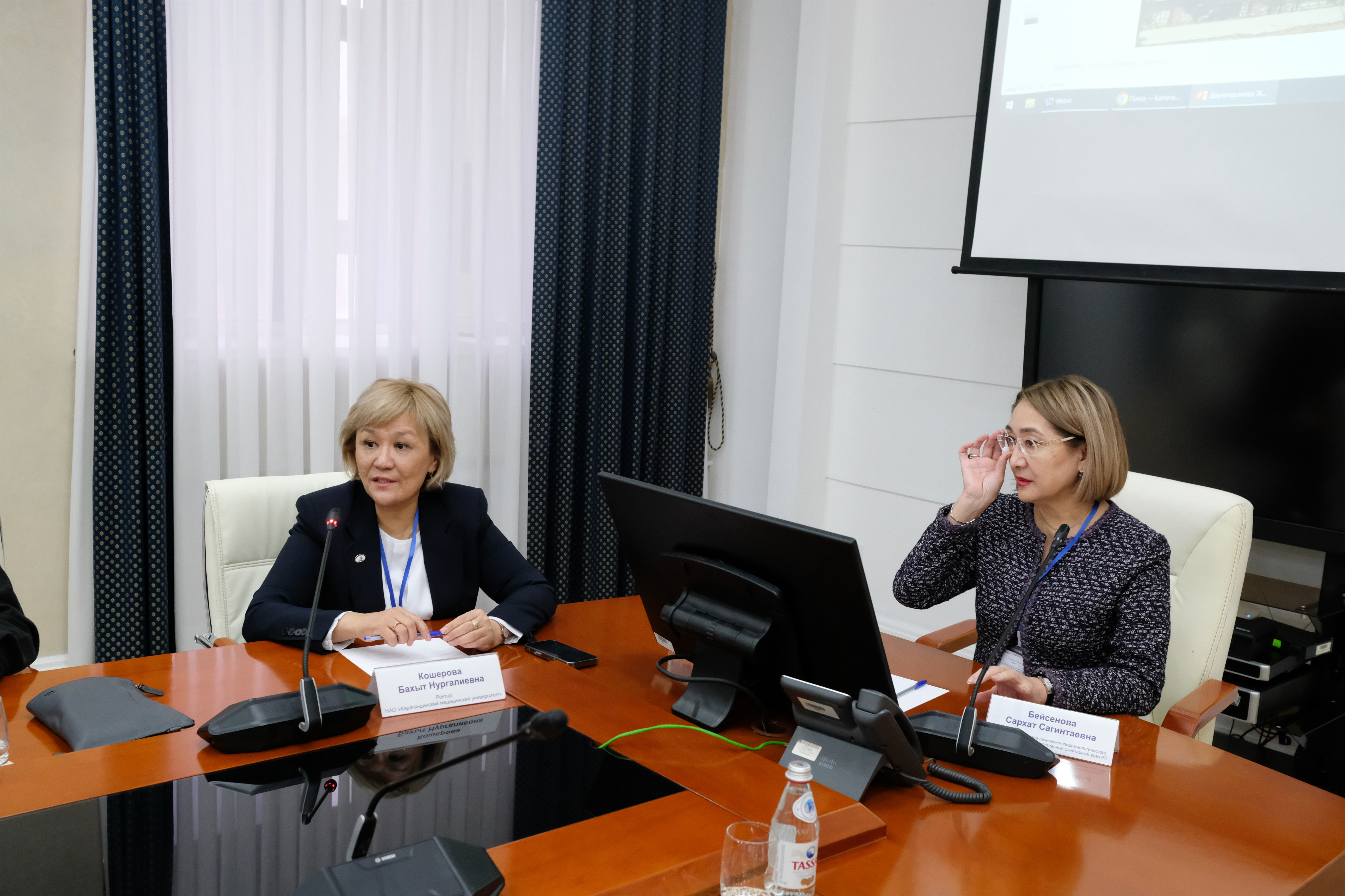 WORKING SESSION OF THE CHIEF STATE SANITARY DOCTOR OF THE REPUBLIC OF KAZAKHSTAN AT "KARAGANDA MEDICAL UNIVERSITY" NCJSC