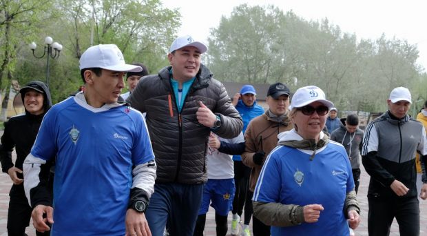 Отан қорғаушылар күніне орай жүгіру ұйымдастырылды